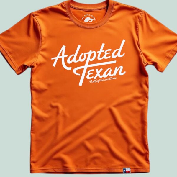 adopted tshirt burnt orange